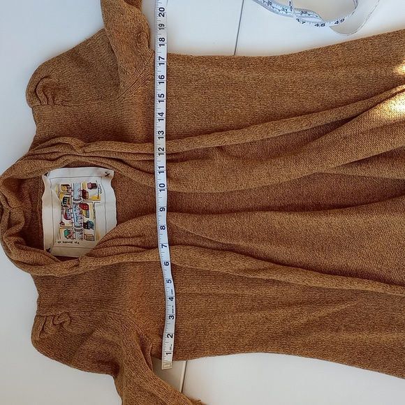 Anthropologie Meguro River Wool Puff Sleeved Cardigan EUC size Medium - Picture 8 of 10